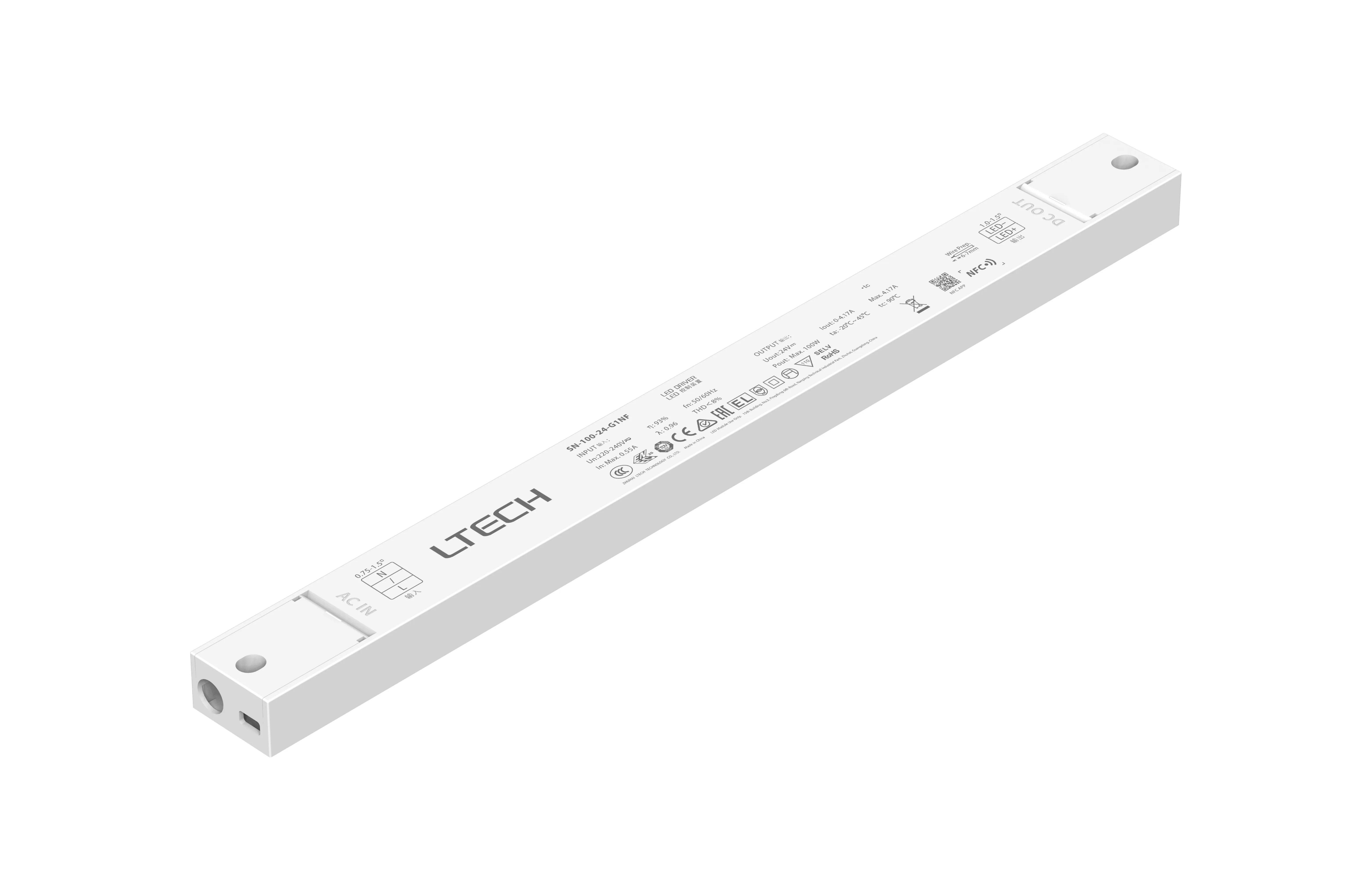 NFC On/Off Constant Voltage Drivers LTECH Fixed output Driver NFC On/Off Constant Voltage Drivers LTECH Fixed output Driver